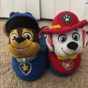 Paw Patrol light up Plush Slippers Toddler size 7-8